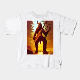 Viking with guitar Kids T-Shirt